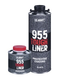 HB BODY 955 Tough Liner nagy kopásállóságú védő bevonat szett Fekete 0,8 liter